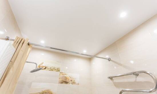 Сатиновый натяжной потолок 4 кв.м. - Ванная Сатиновый натяжной потолок 4 кв.м. - Ванная - Несвиж